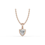 AGGIE SHIELD™ DIAMOND 14K GOLD SOLITAIRE PENDANT